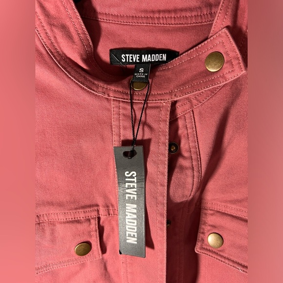 Steve Madden Utility Jumpsuit in Rose Mauve | Size Small | NWT - Picture 3 of 5